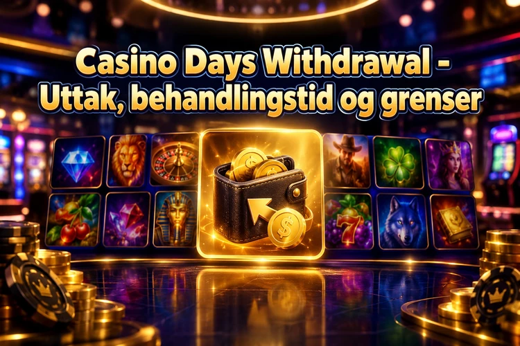 Casino Days Withdrawal - uttak, behandlingstid og grenser